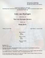 Rouwbrief-Cees